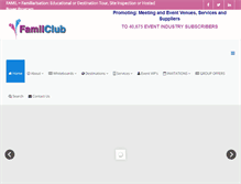 Tablet Screenshot of familclub.com.au